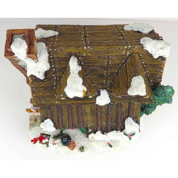 Christmas in the Woods Lighted Cabin House Rustic Log Holiday Village Décor - Picture 10 of 15